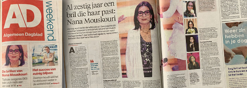 Post image for Anderhalve pagina brillen en NanaWoody&John in het Algemeen Dagblad